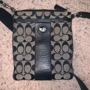 Black Coach crossbody purse